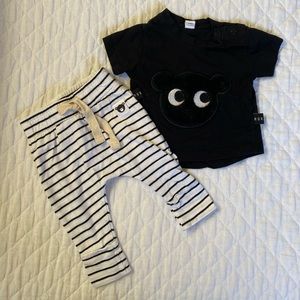 HUX BABY joggers and tee - matching set
